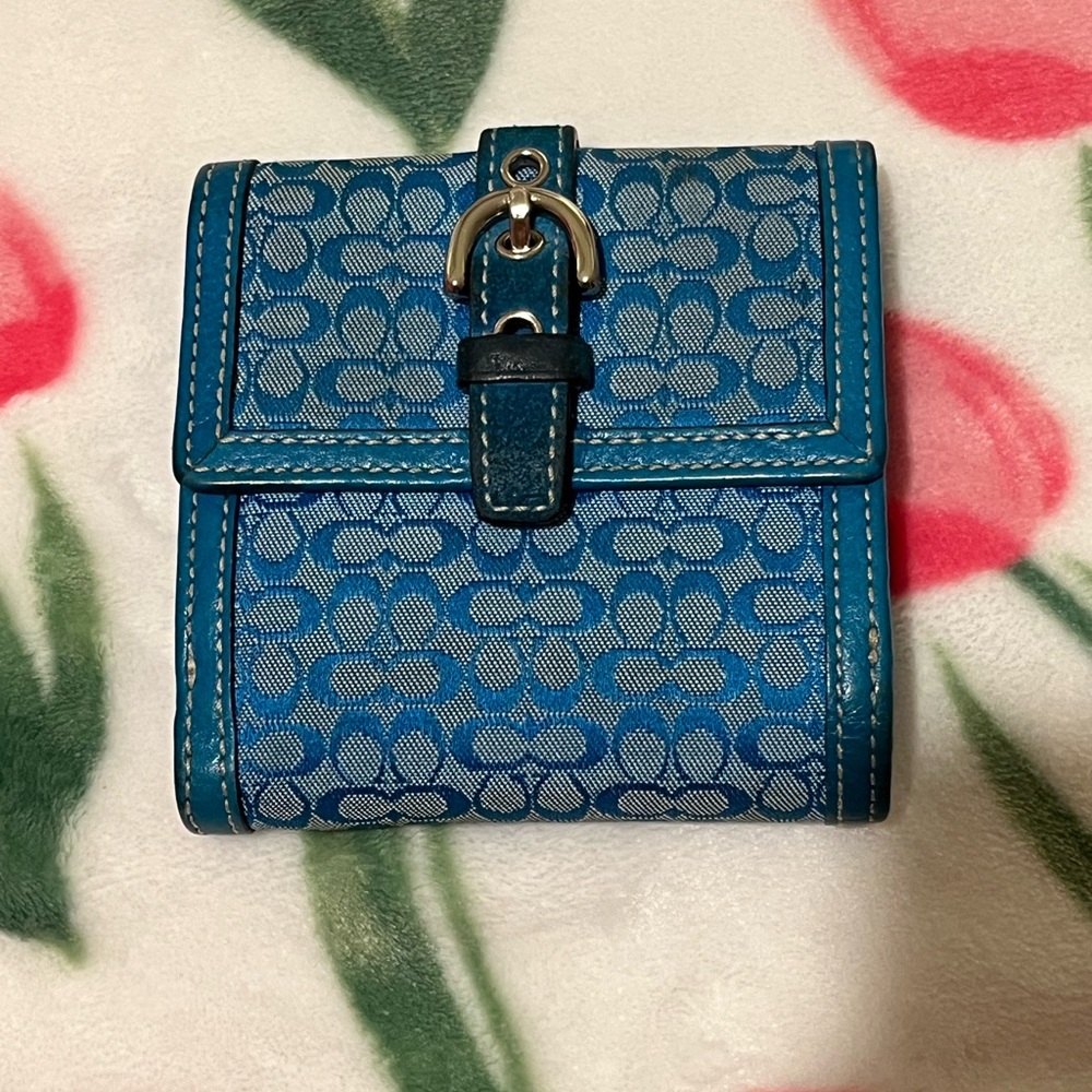 Blue Patterned Wallet